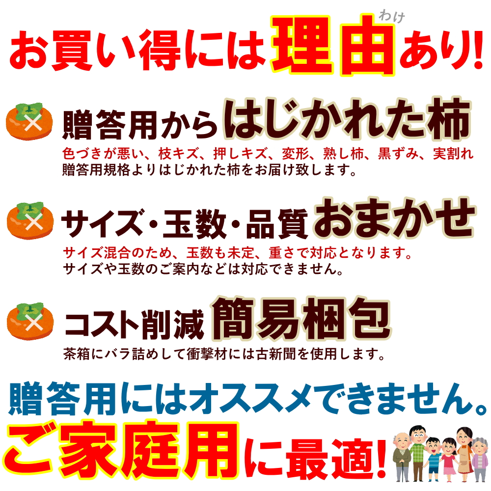 訳あり柿