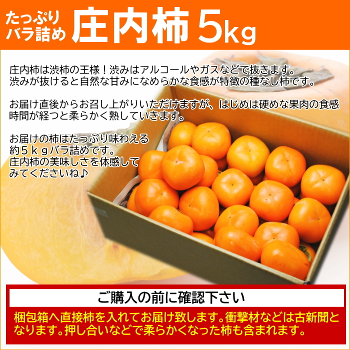 和歌山県産　美味しい　たねなし柿　10kg  硬め