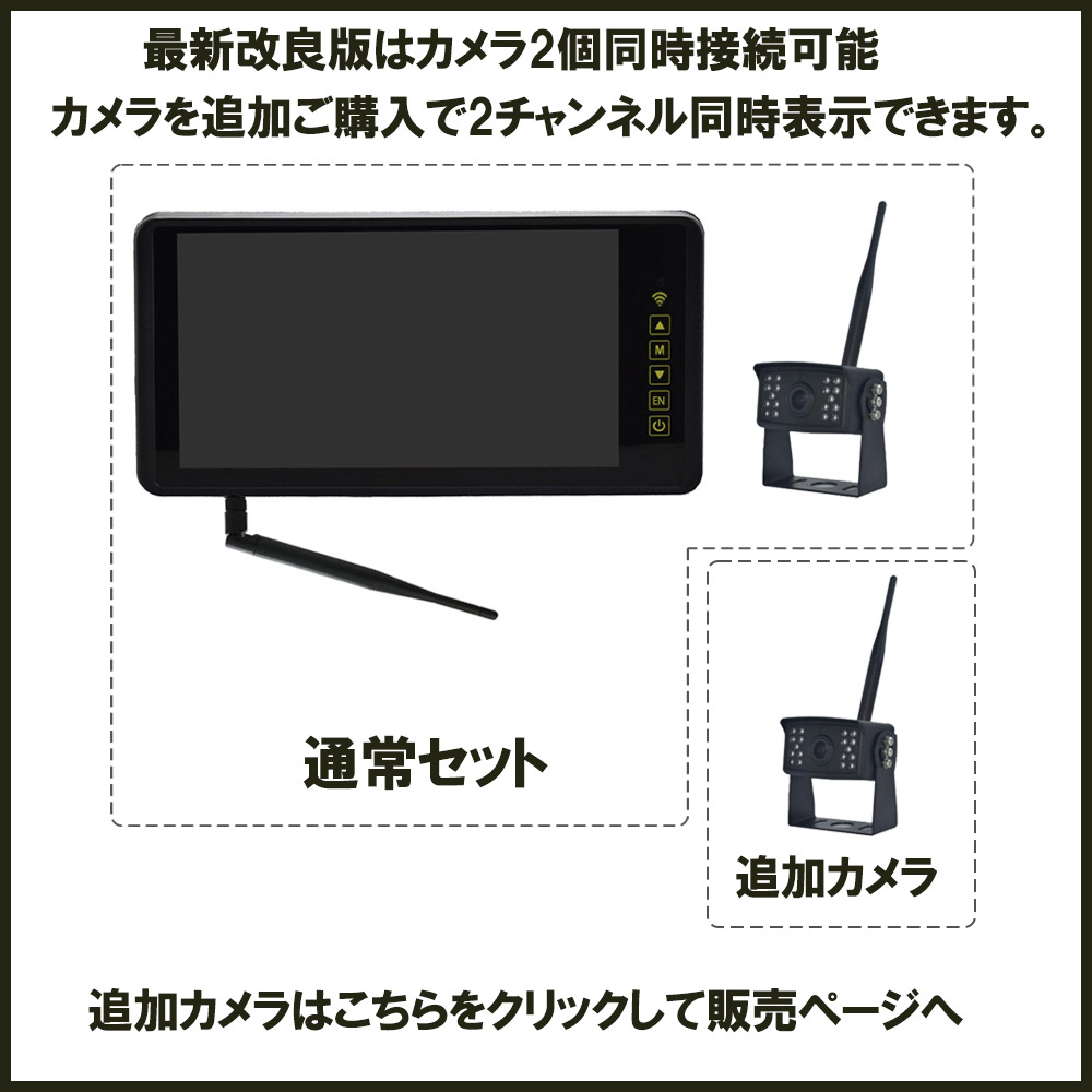 バックカメラ モニター セット トラック バックモニター 9インチ