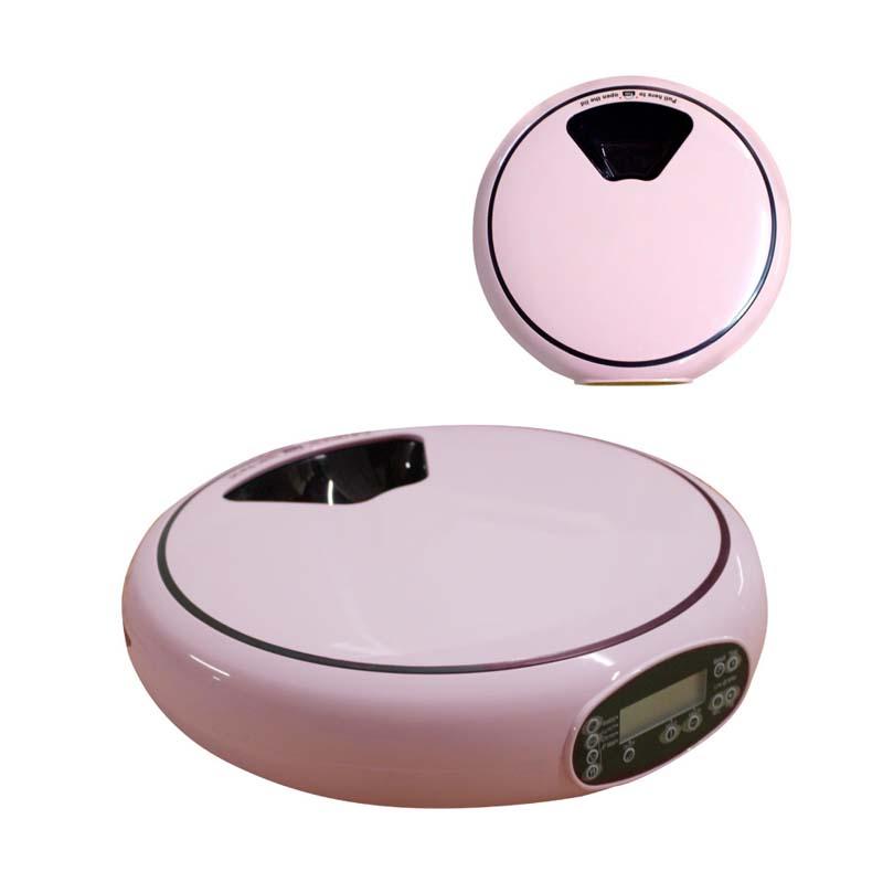 給餌器 猫 自動 タイマー 電池 USB 4回分 給餌機 犬 餌やり 便利 出張 旅行 ネコ エサやり機 ドッグフード 白 ピンク ブルー ペット用品 簡単お手入れ 水洗い