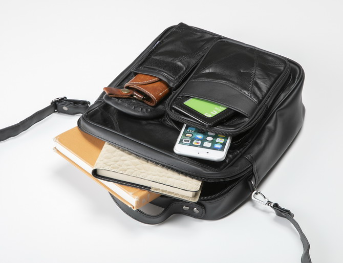 MODS/モッズ ショルダーバッグ メンズ 羊革使いデザインバッグ 縦型