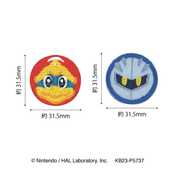パイオニア 星のカービィ デデデ大王・メタナイト ワッペン BAN600
