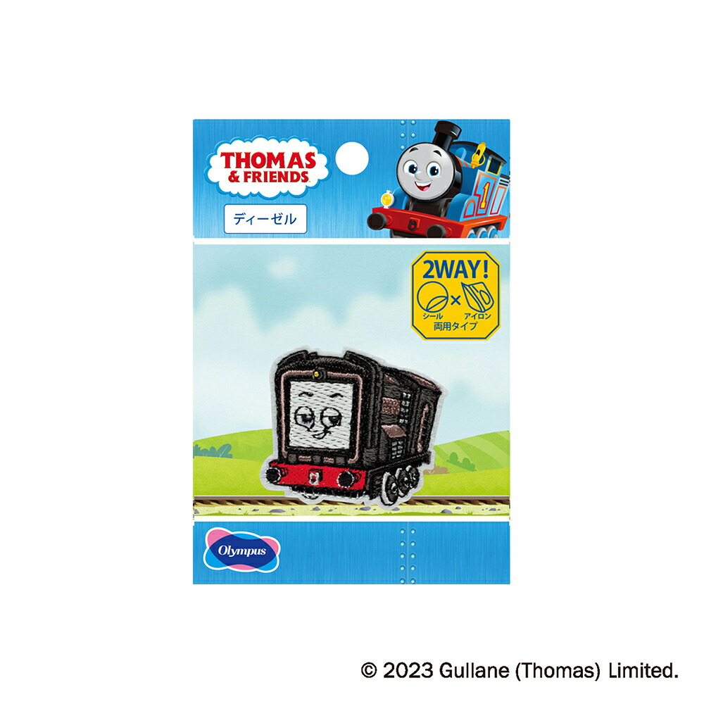 オリムパス　トーマスワッペン　きかんしゃトーマス　THOMAS&amp;FRIENDS　新シリーズ　ディーゼル　C232　約縦4cm×横4.5cm