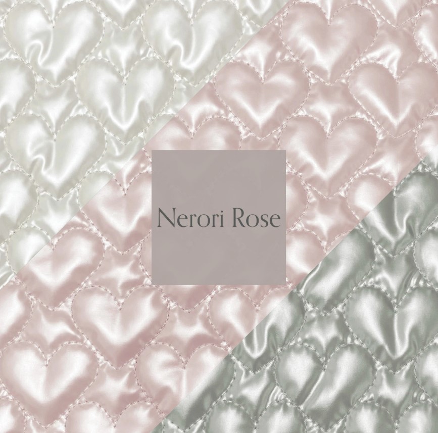 Yahoo! Yahoo!ショッピング(ヤフー ショッピング)KIYOHARA　清原　ネロリローズ　Nerori Rose　ハートキルトメタリックカラー　NRF-07　130cm幅　ポリエステル100％　50cm単位切り売り