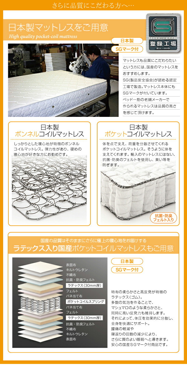 現品発送 親子で寝られる・将来分割できる連結ベッド ベッドフレームのみ ダブル 【J1077242620】(39388円)