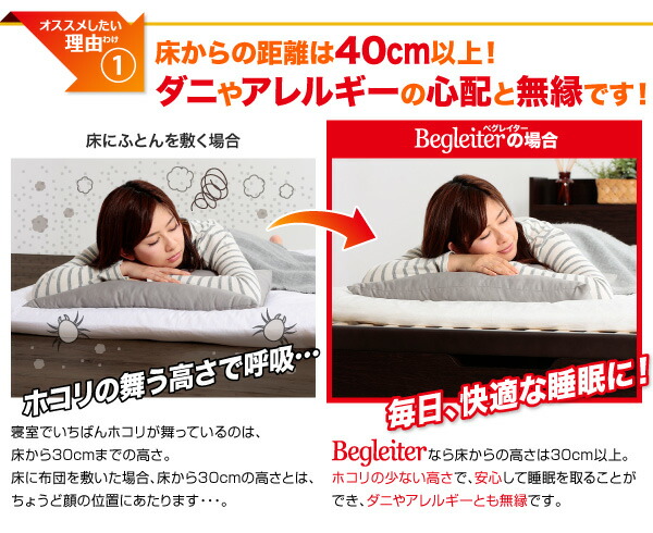 ウルトラ！ ベッド ベット 収納付きベッド 収納 収納付 跳ね上げベッド 跳ね上げ 深型 日本製 布団 すのこベッド すのこ ガス圧式 ヘッドレス セミダブル 深さグランド 【EIM1773612499】(64850円)