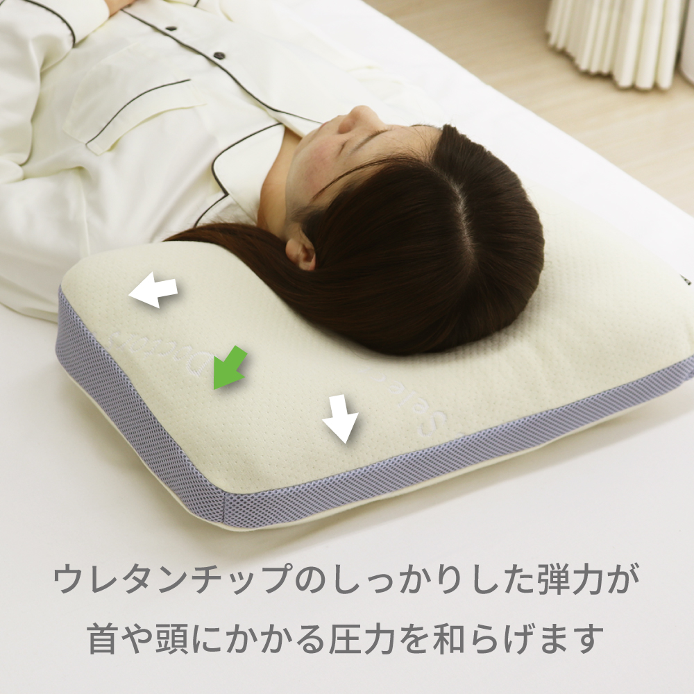 医学博士がおすすめする 健康まくら 01 低反発チップ枕 約32×54
