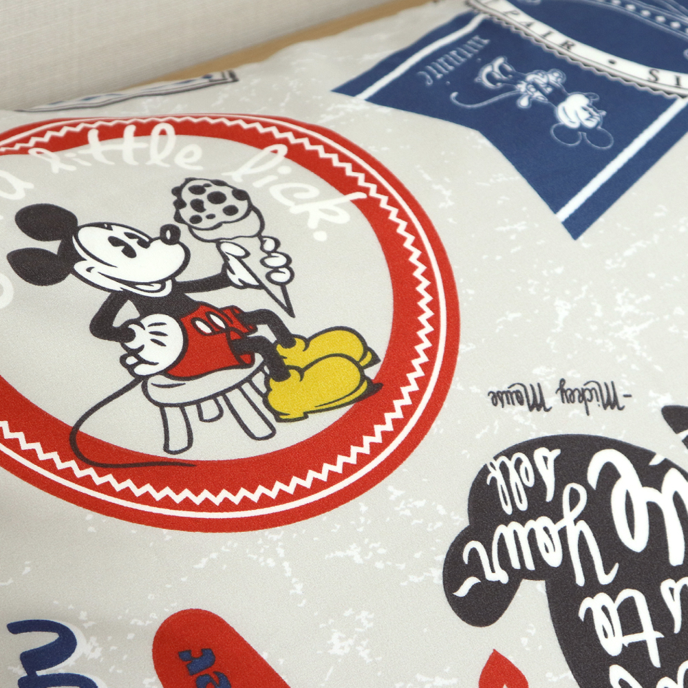 ディズニー ミッキーマウス 枕カバー 43×63cm Disney まくらカバー ミッキー＆フレンズ バッジ柄｜tokutokuseikatsu｜09