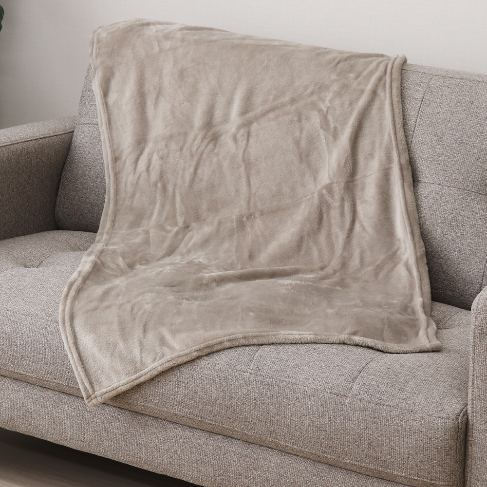 ソフトタッチなめらかひざ掛け毛布 約60×100cm あったか