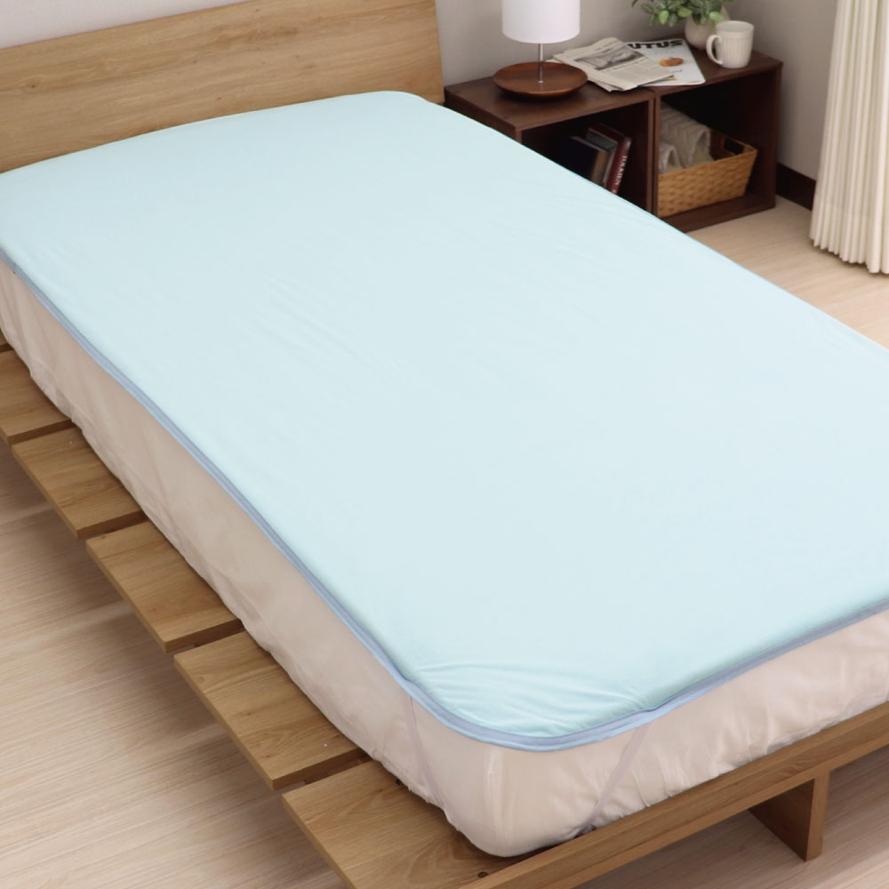 洗える防水シーツ シングルサイズ 約100×205cm 四隅ゴム付き おねしょ