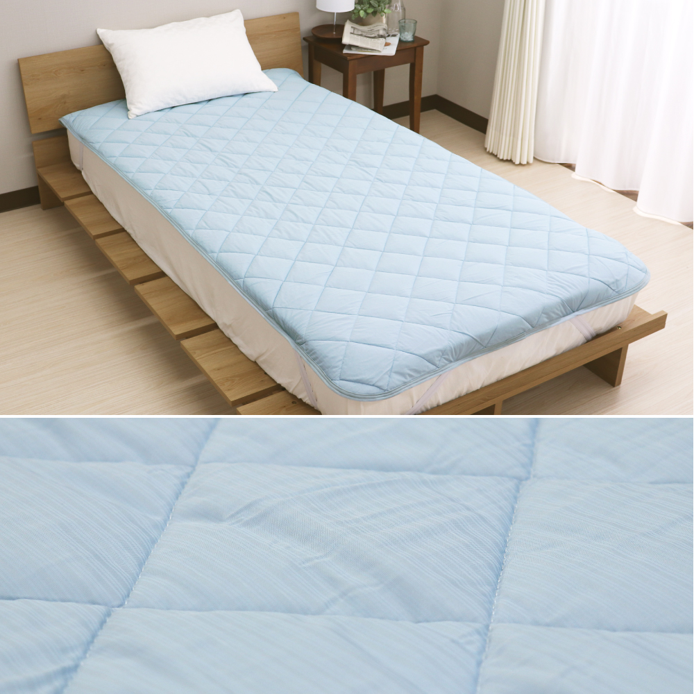 人気特価をすべて 西川 接触冷感敷きパッド シングルサイズ 約100×205cm Q-max0.37 シーツ・カバー