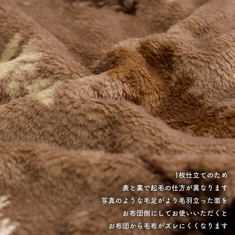 あったかニューマイヤー毛布 シングルサイズ 約140×200cm 一重毛布
