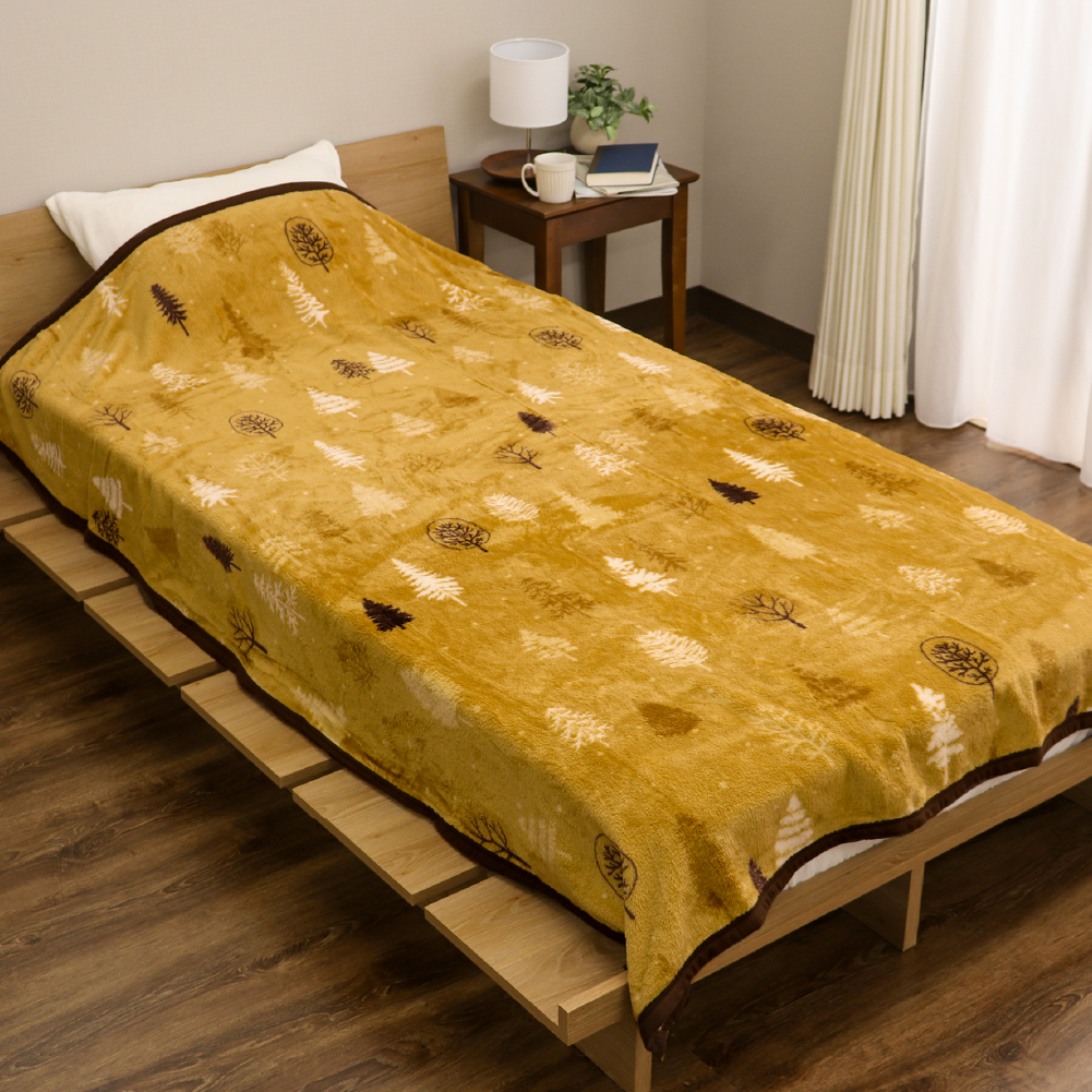 あったかニューマイヤー毛布 シングルサイズ 約140×200cm 一重毛布