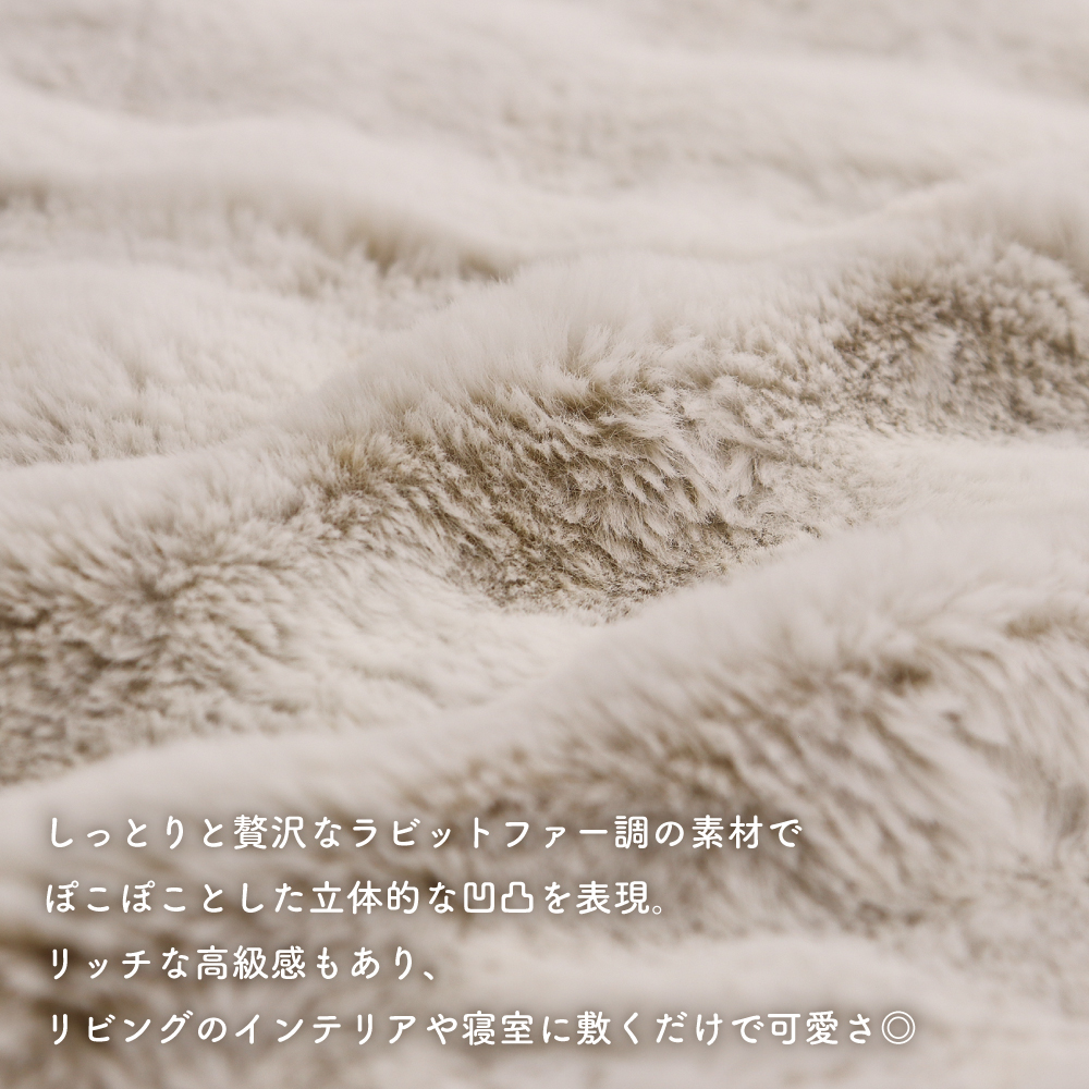 二枚合わせプレミアムタッチ毛布 シングルサイズ 約140×200cm