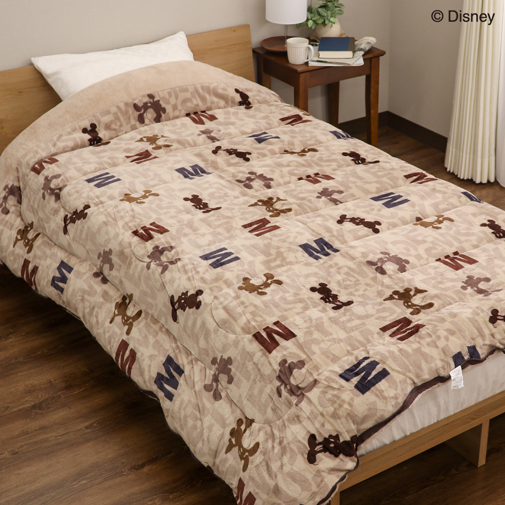 Disney（ディズニー） ディズニーデザイン あったかフランネル寝袋毛布