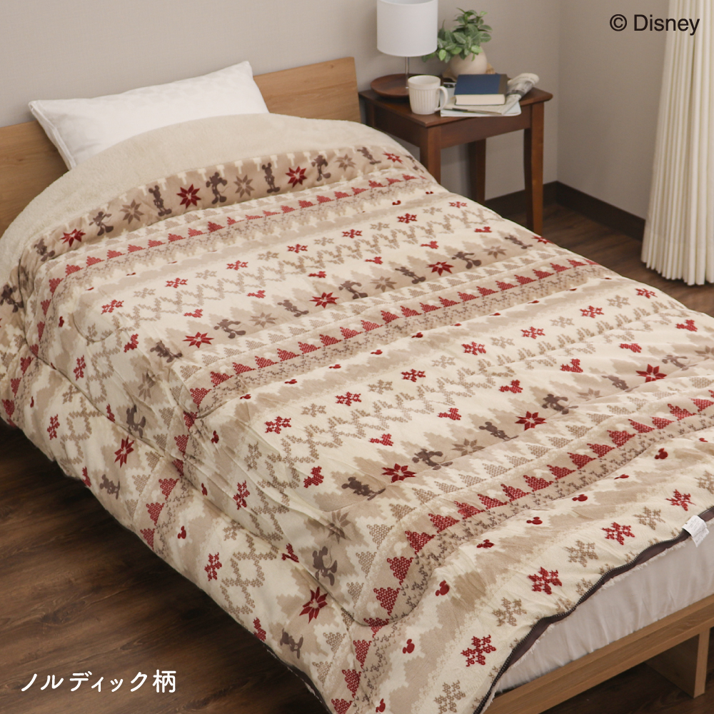 Disney（ディズニー） ディズニーデザイン あったかフランネル寝袋毛布