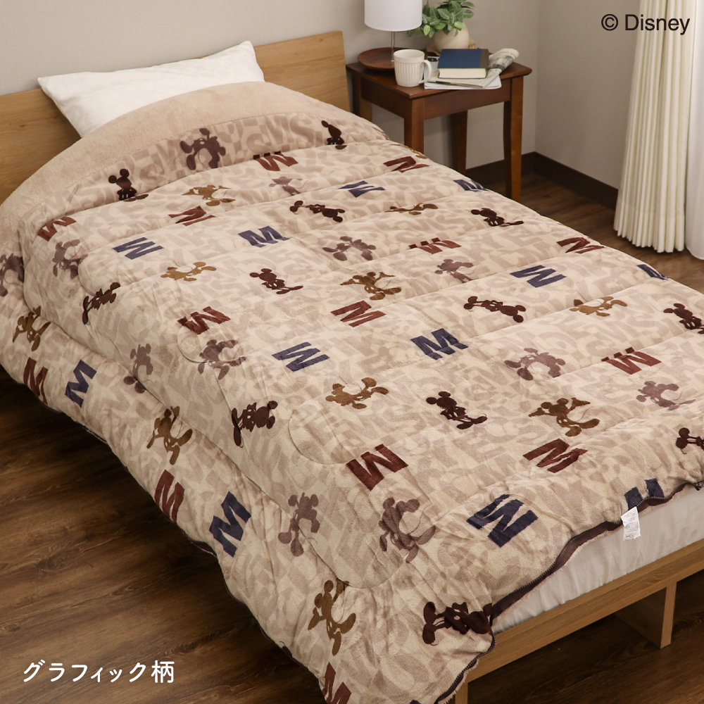 Disney（ディズニー） ディズニーデザイン あったかフランネル寝袋毛布
