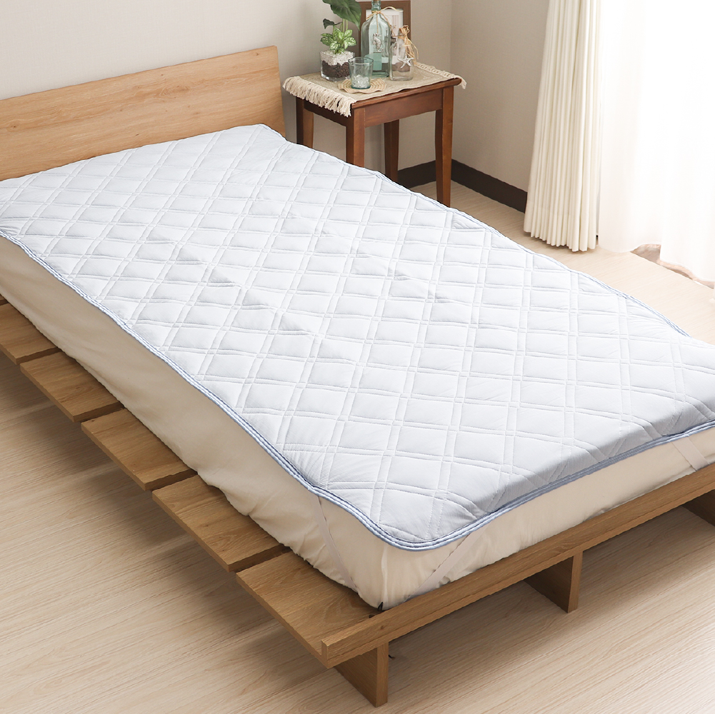 敷きパッド シングルサイズ 約100×205cm 接触冷感 敷パッド Q-max値