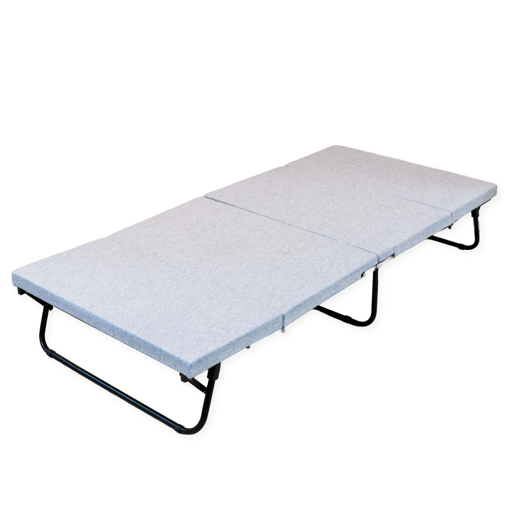 折りたたみベッド 組立不要 シングル 約95×200×35cm 完成品 コンパクト