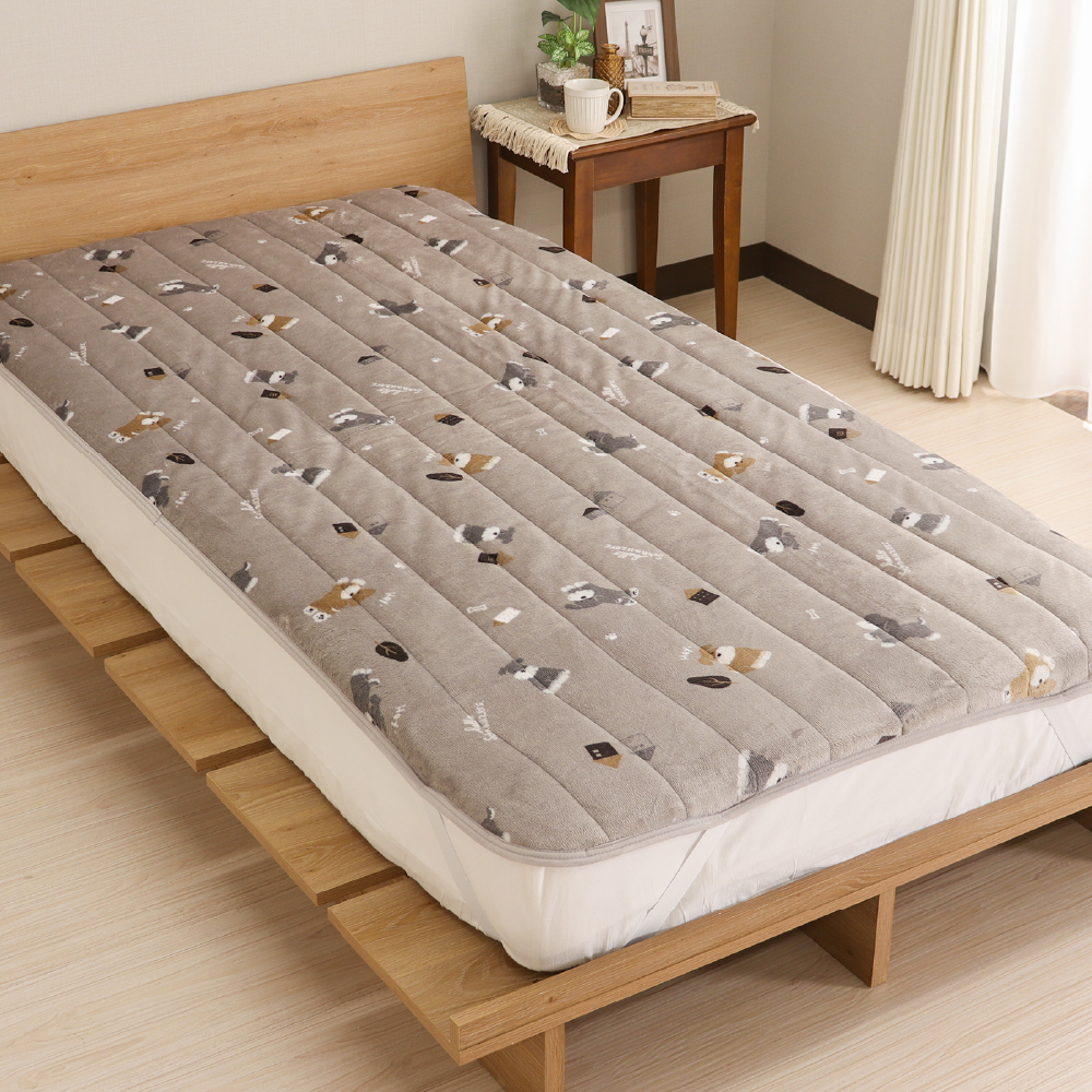 軽くて暖かい ダクロン敷パッド　シングルサイズ あったか敷きパッド シングルサイズ 約100×200cm フランネル 薄手