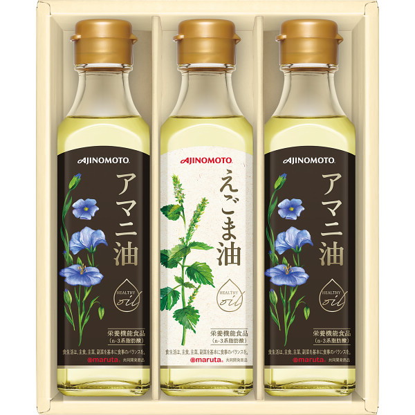 味の素　えごま油&アマニ油ギフト EＧA-30Ｎ 4901111645196  (B5)ギフト包装・のし紙無料｜tokutokutokiwa
