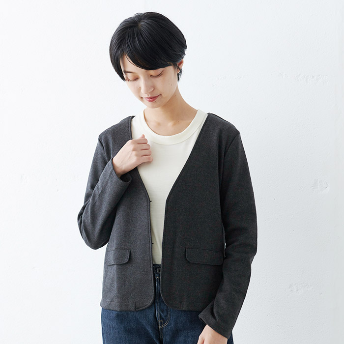 ジャケット レディース 結婚式 入学式 卒業式 オフィス 40代 50代 圧縮 ウール100% ライトジャケット レディース 日本製 暖かい 防寒 爆買 | TOKYO BASIC | 02