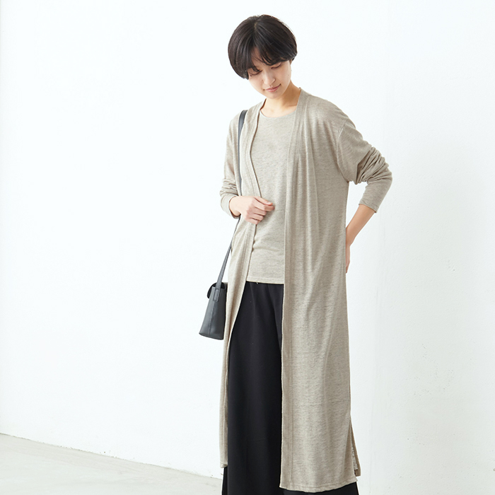 TOKYO BASIC ロングカーディガン 夏 40代 50代 プレミアム