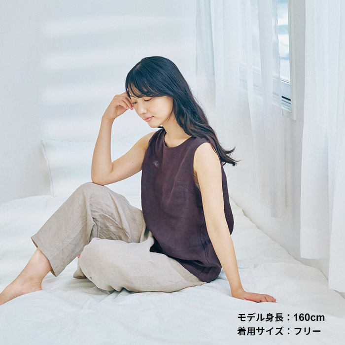 TOKYO BASIC タンクトップ レディース 60番手 フレンチリネン100