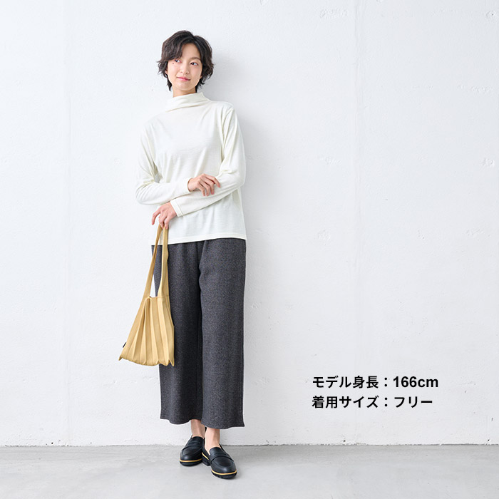 ワイドパンツ レディース 40代 50代 ウール 360度 ストレッチ セミワイド アンクル パンツ 日本製 爆買 | TOKYO BASIC | 14