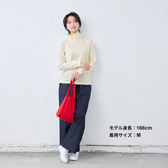 メリノウール インナー レディース tシャツ 登山 薄手 マウントブレス ウール100％ タートルネック 日本製 | TOKYO BASIC | 17