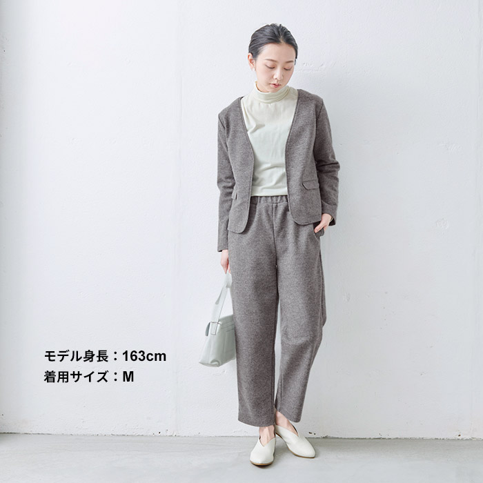 入学式 服装 ママ セレモニースーツ 日本製 卒業式 40代 50代 ウール フランネル 3点セット スーツ 防寒 暖かい | TOKYO BASIC | 15