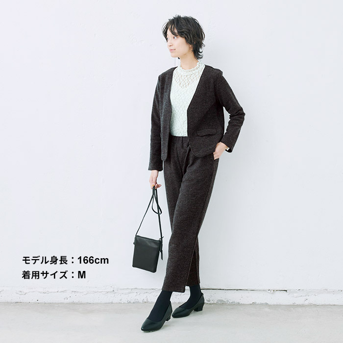 入学式 服装 ママ セレモニースーツ 日本製 卒業式 40代 50代 ウール フランネル 3点セット スーツ 防寒 暖かい | TOKYO BASIC | 17