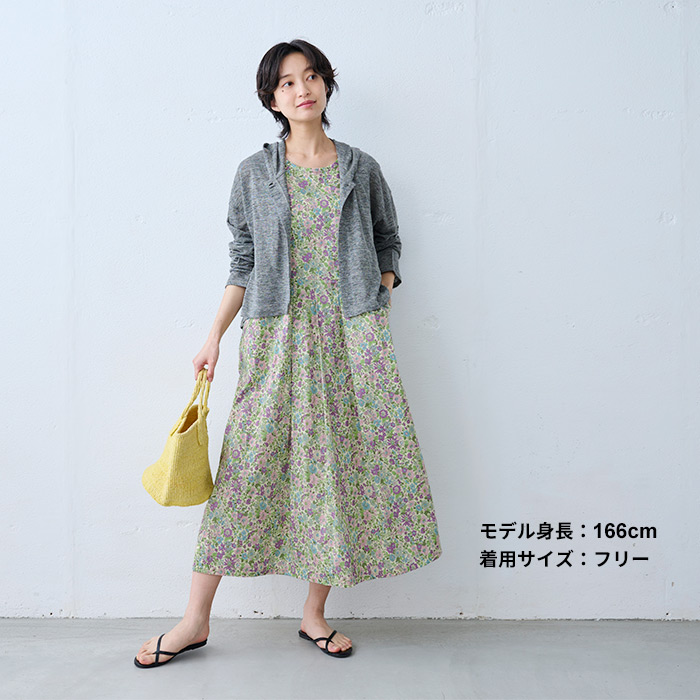 TOKYO BASIC ワンピース 夏 リゾートワンピース 50代 40代 リバティ