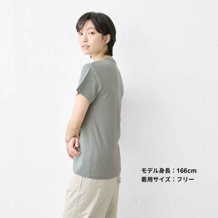 半袖tシャツ レディース カットソー ふわふわ コットン ガーゼ Tシャツ 日本製 ダブルガーゼ｜tokyo-basic2012｜15