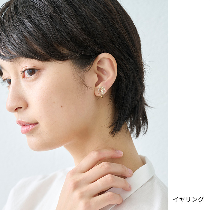 ガラス イヤリング hario フロート HARIO Lampwork Factry 日本製 HAA-FT-Eの画像