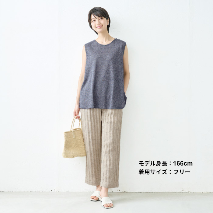 120Lino ノースリーブ　リネン　シルク 120% Lino ノースリーブ リネントップ | ピンク | FARFETCH JP