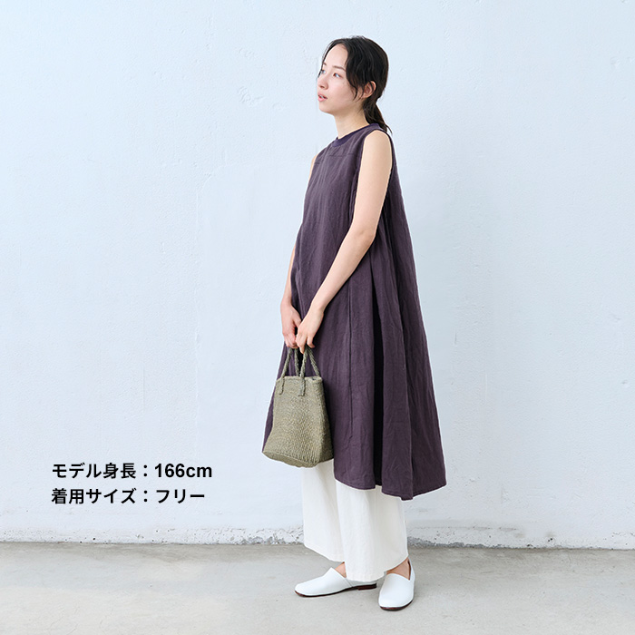 TOKYO BASIC ワンピース レディース 夏 40番手 フレンチ リネン100