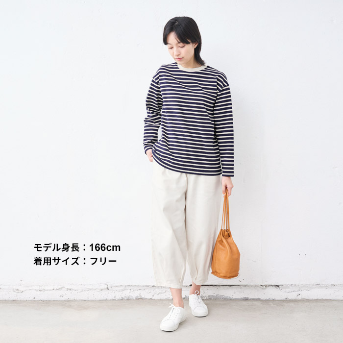 カットソー ロンt Ｔシャツ レディース メンフィス コットン100% ボーダー 長袖tシャツ 日本製 トップス ロングtシャツ | TOKYO BASIC | 17