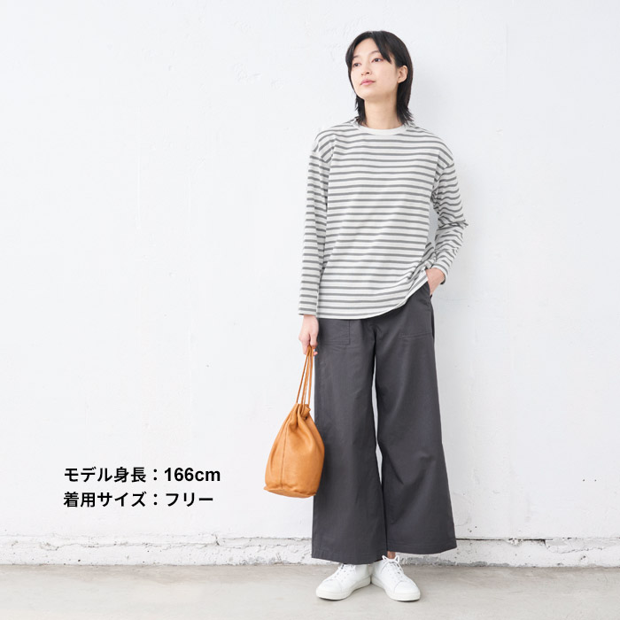 カットソー ロンt Ｔシャツ レディース メンフィス コットン100% ボーダー 長袖tシャツ 日本製 トップス ロングtシャツ | TOKYO BASIC | 10