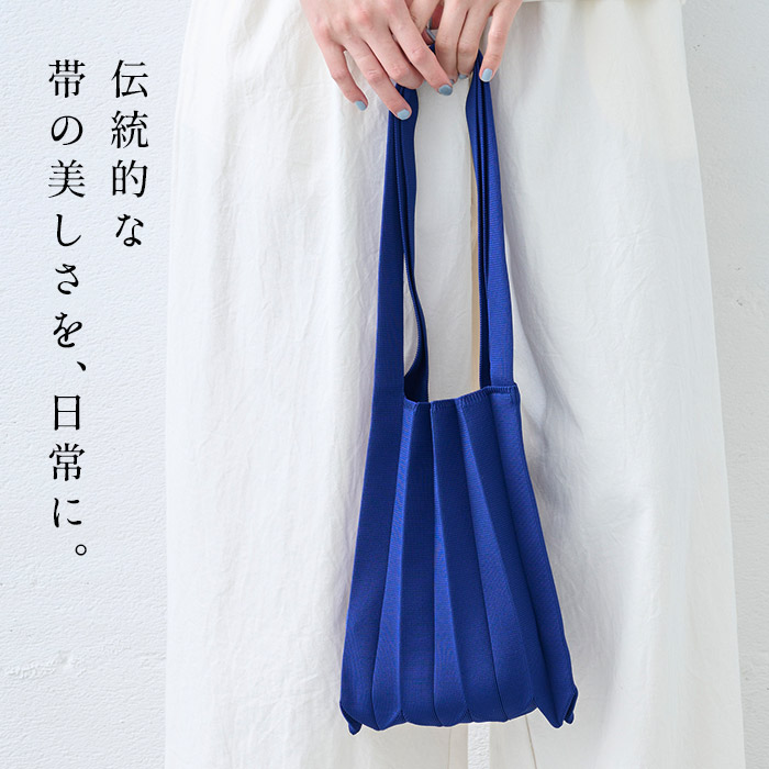 エコバッグ 折り畳み おしゃれ 小さめ 日本製 oobi！ プリーツニットバッグ MIDDLE 母の日 プレゼント ギフト |  | 03