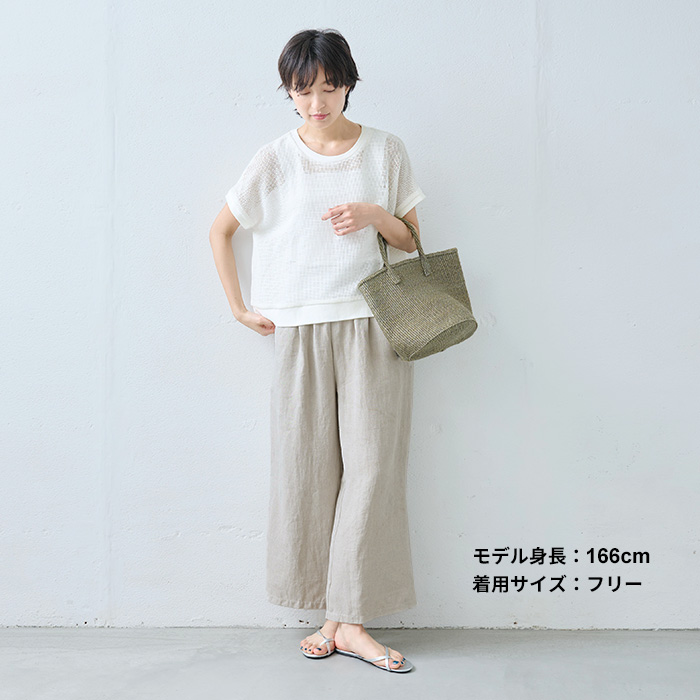 trefle トレフル NEWホイップニット 半袖 ブラック trefle トレフル NEWホイップニット 半袖 ブラック - トップス