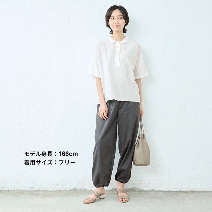 ミエコウエサコ　パンツ　オフホワイト　サイズ40 　新品・未使用品 WAAC X JONES】WOMEN カーゴショートパンツ ホワイト