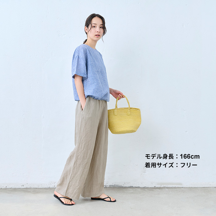 TOKYO BASIC ポケット付きに改良 リネンパンツ レディース イージー