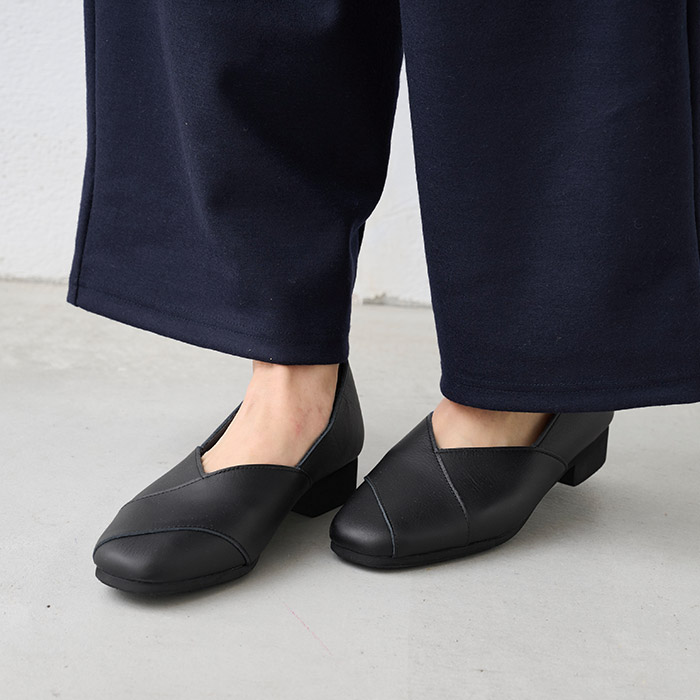 レシピ 靴 シューズ Recipe 3cmヒール クロスデザイン パンプス RP-550 歩きやすい 痛くない オフィス ローヒール | Recipe | 12