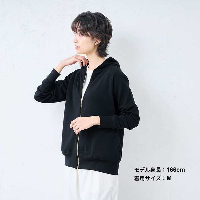 メリノウール パーカー レディース ジップパーカー ダブルジップ 冬 日本製 マウントブレスウール100% プレミアム 裏毛 ジップアップパーカー | TOKYO BASIC | 15