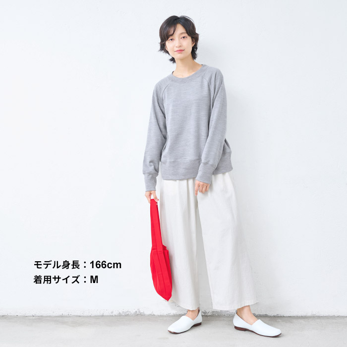 トレーナー レディース スウェット マウントブレス ウール100% 裏毛 プルオーバー 日本製 ウールスウェット メリノウール | TOKYO BASIC | 16