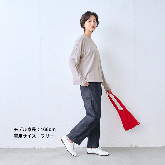 レディース トップス 長袖tシャツ やわらか ウォッシャブル メリノウール100% クルーネック プルオーバー 日本製 爆買 | TOKYO BASIC | 14