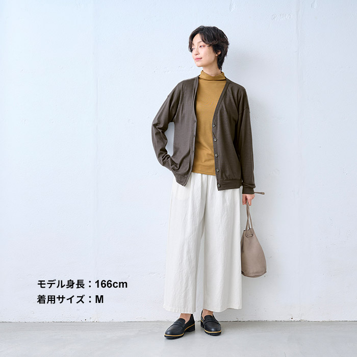 レディース トップス 長袖tシャツ やわらか ウォッシャブル メリノウール100% ボトルネック プルオーバー 日本製 爆買 | TOKYO BASIC | 17