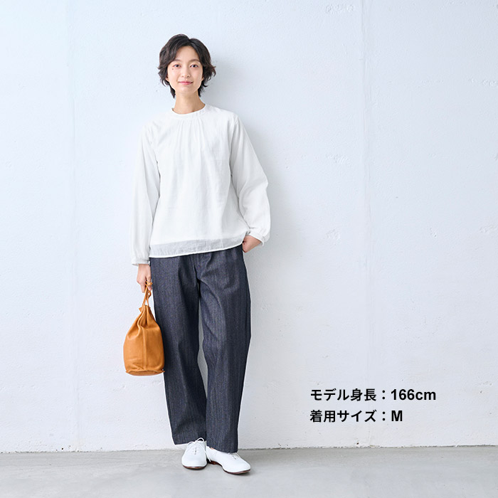 ブラウス 長袖 フォーマル レディース 白ブラウス コットン100% 2枚仕立て シフォンブラウス 日本製 40代 50代 セレモニー 爆買 | TOKYO BASIC | 10