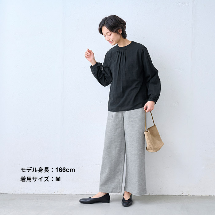 ブラウス 長袖 フォーマル レディース 白ブラウス コットン100% 2枚仕立て シフォンブラウス 日本製 40代 50代 セレモニー 爆買 | TOKYO BASIC | 15